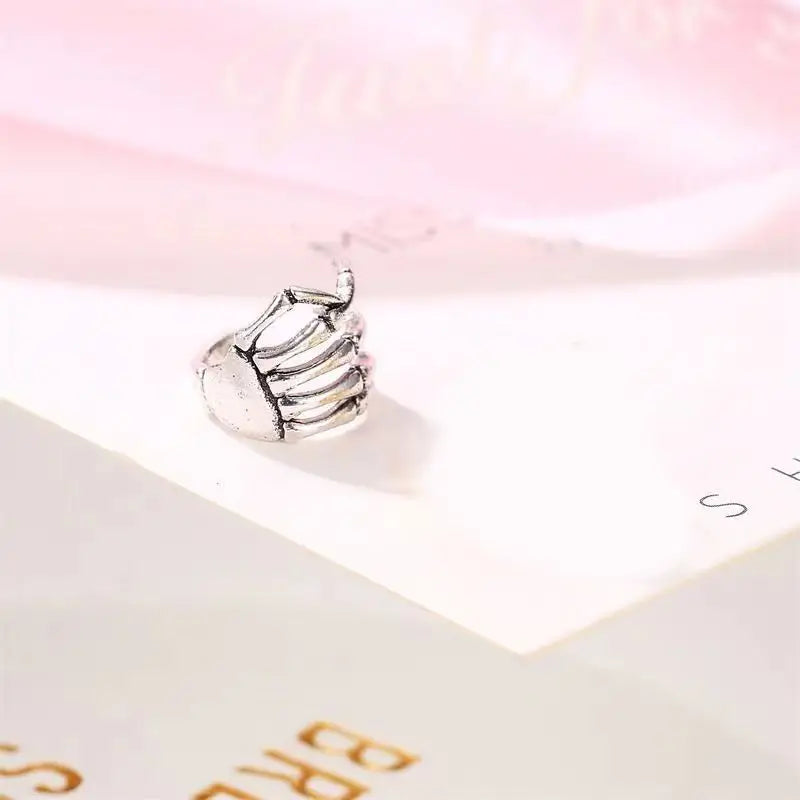 Bone Hand Scary Earring