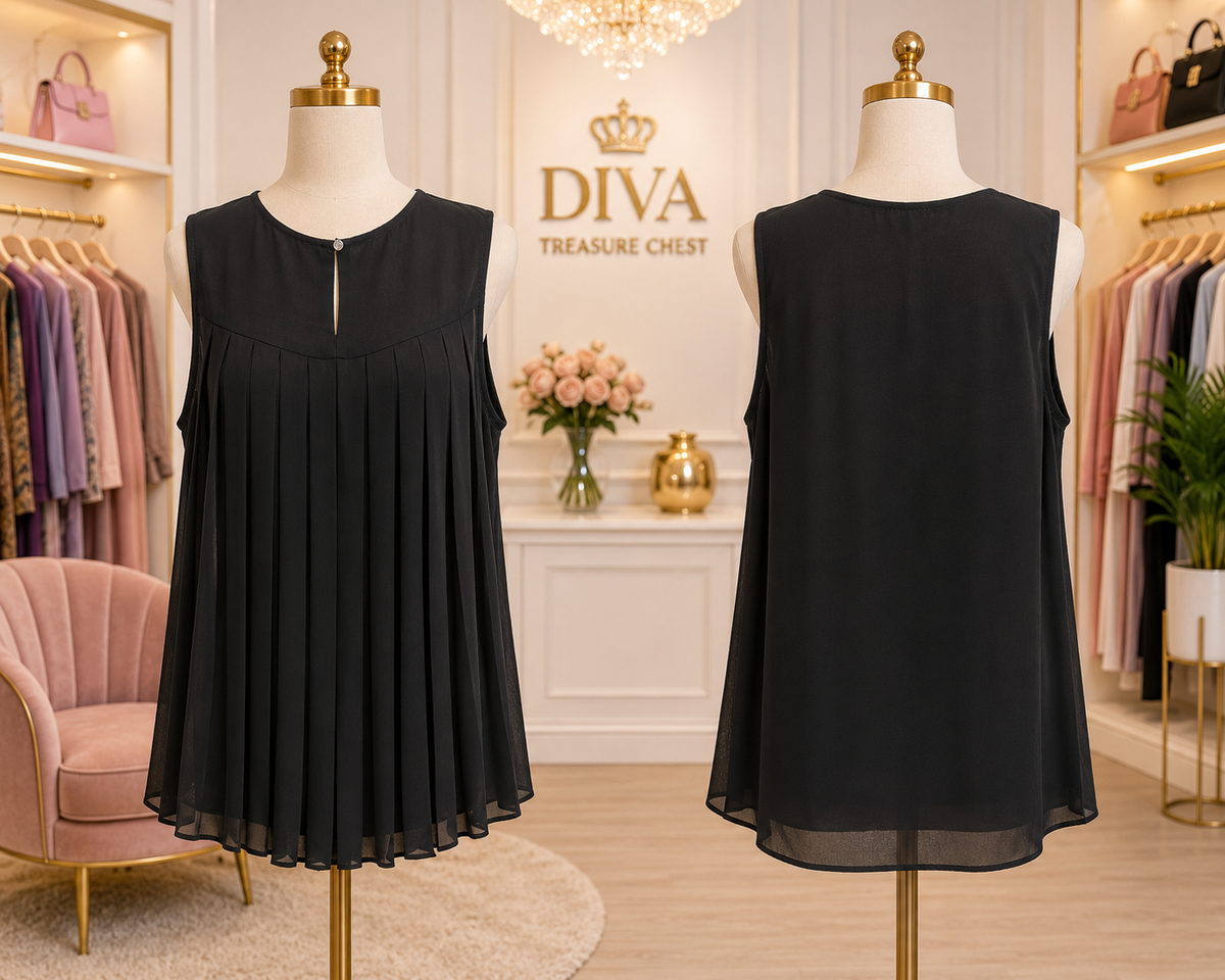 EESOME BACK PLEAT TANK
