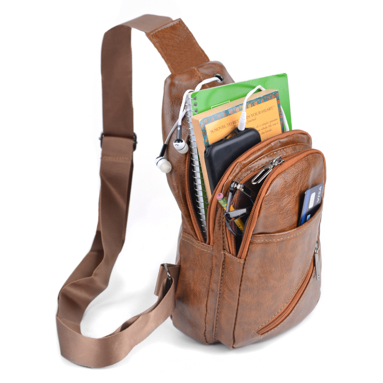 PU Leather Crossbody Bag