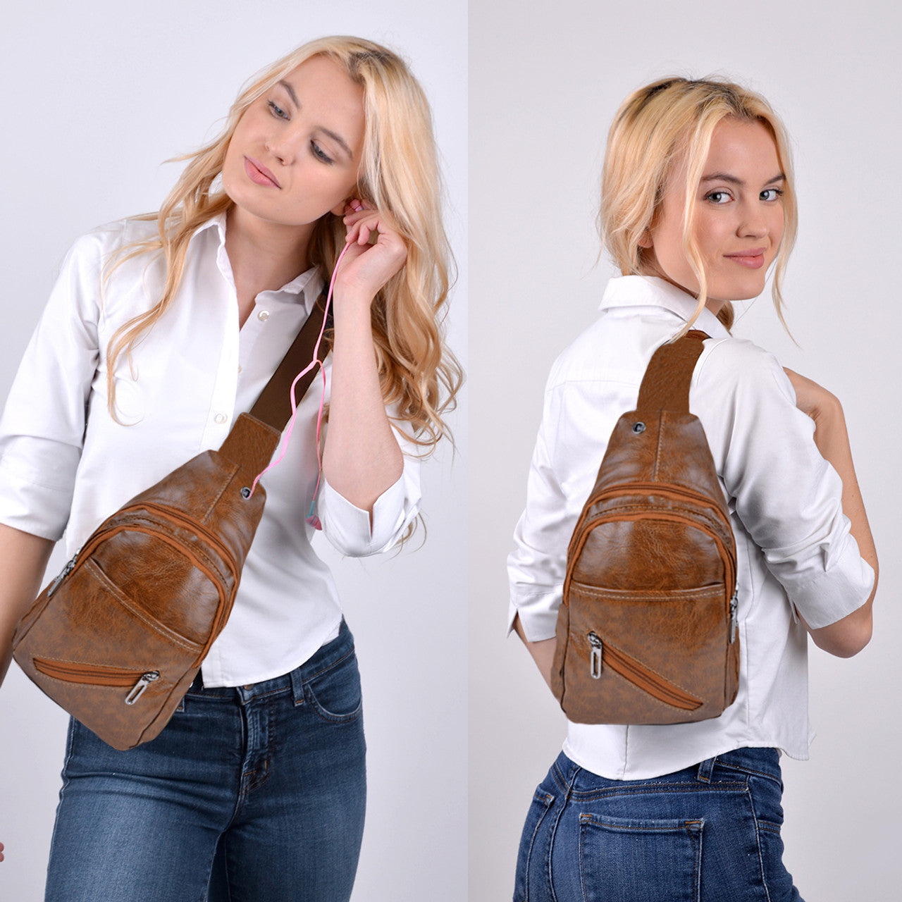PU Leather Crossbody Bag