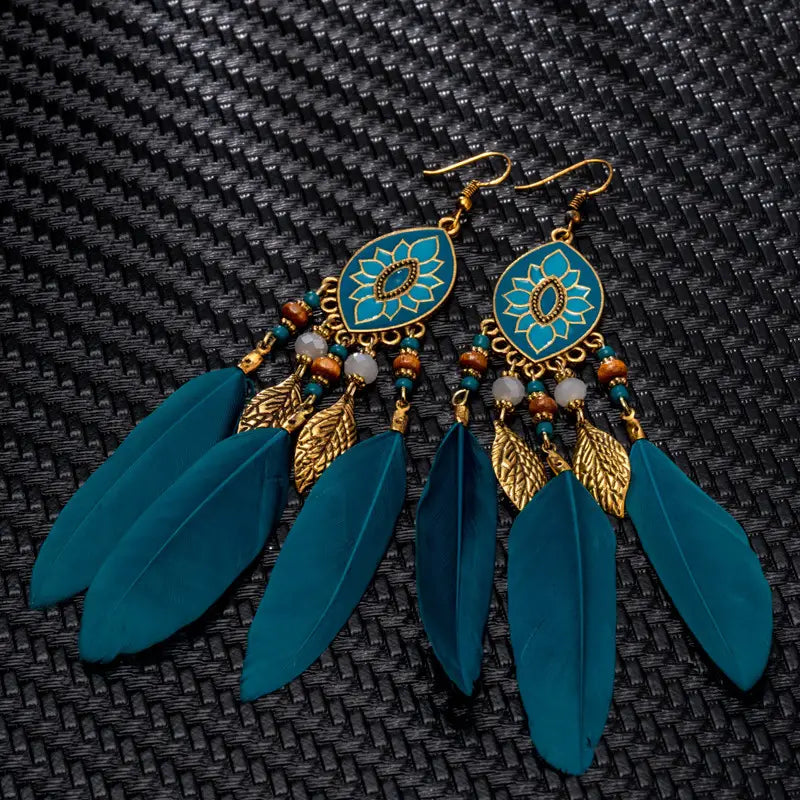 Boho Feather Tassel