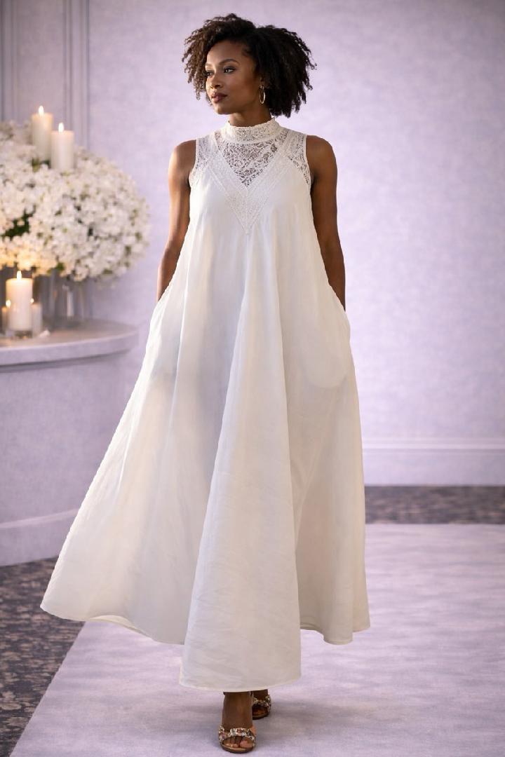 LACE & LEGACY DENIM MAXI
