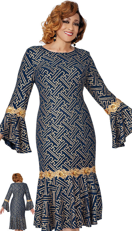 Dorinda Clark Cole Navy Gold