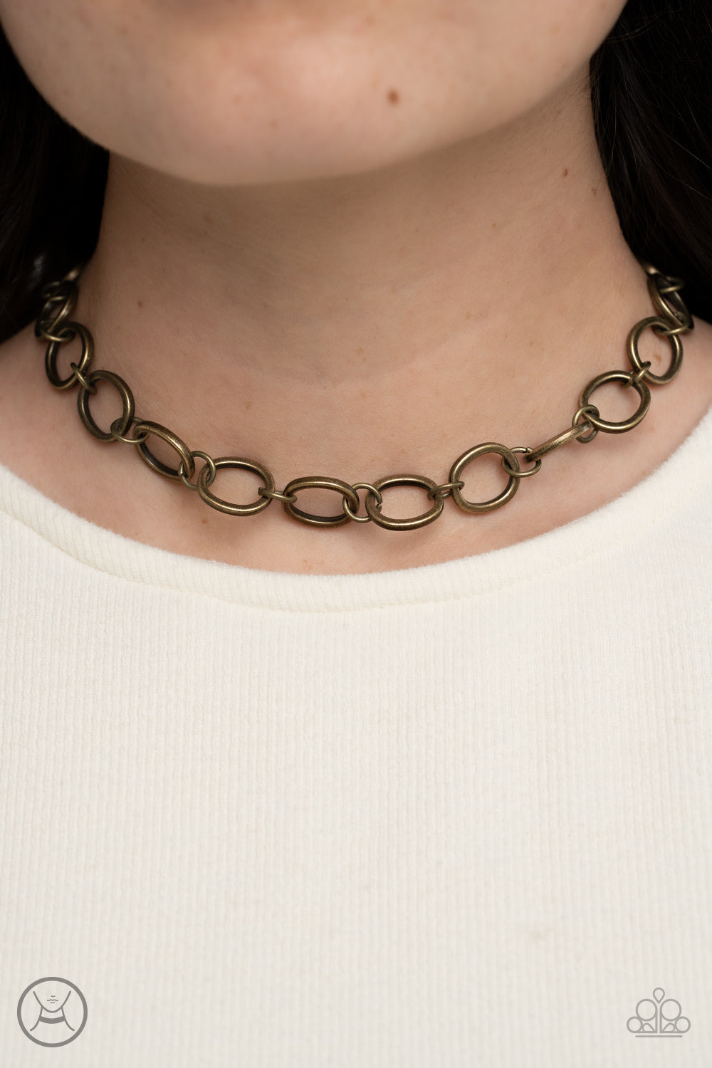 90's Nostalgia Brass Necklace