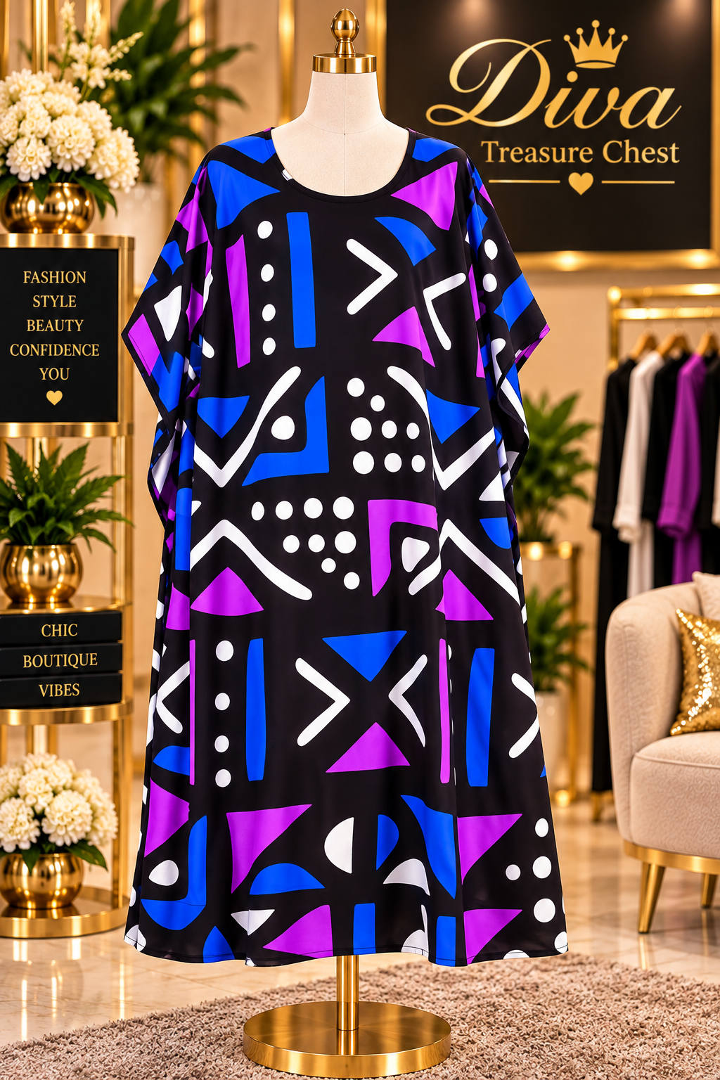 Multi Print Kaftan