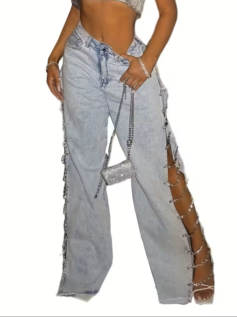 Luna Slit Wide Leg