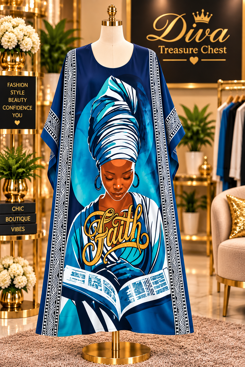 Multi Print Kaftan
