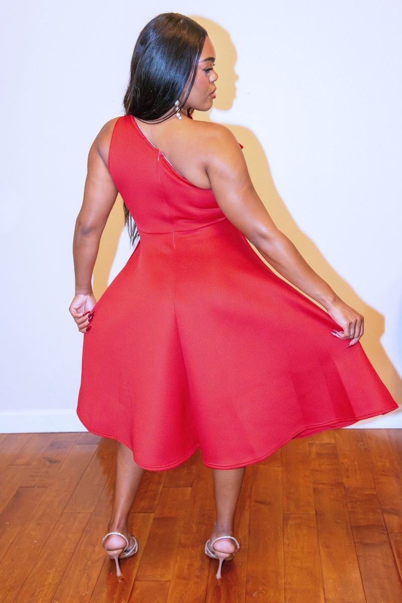 PATCHWORK ONE SHOULDER