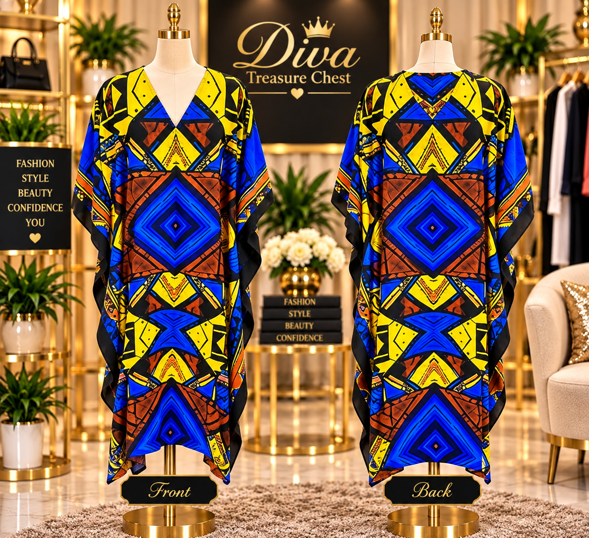 Multi Print Kaftan