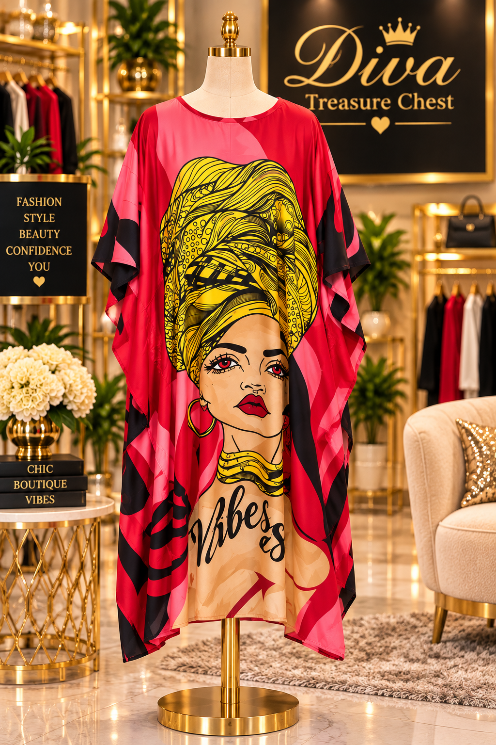 Multi Print Kaftan