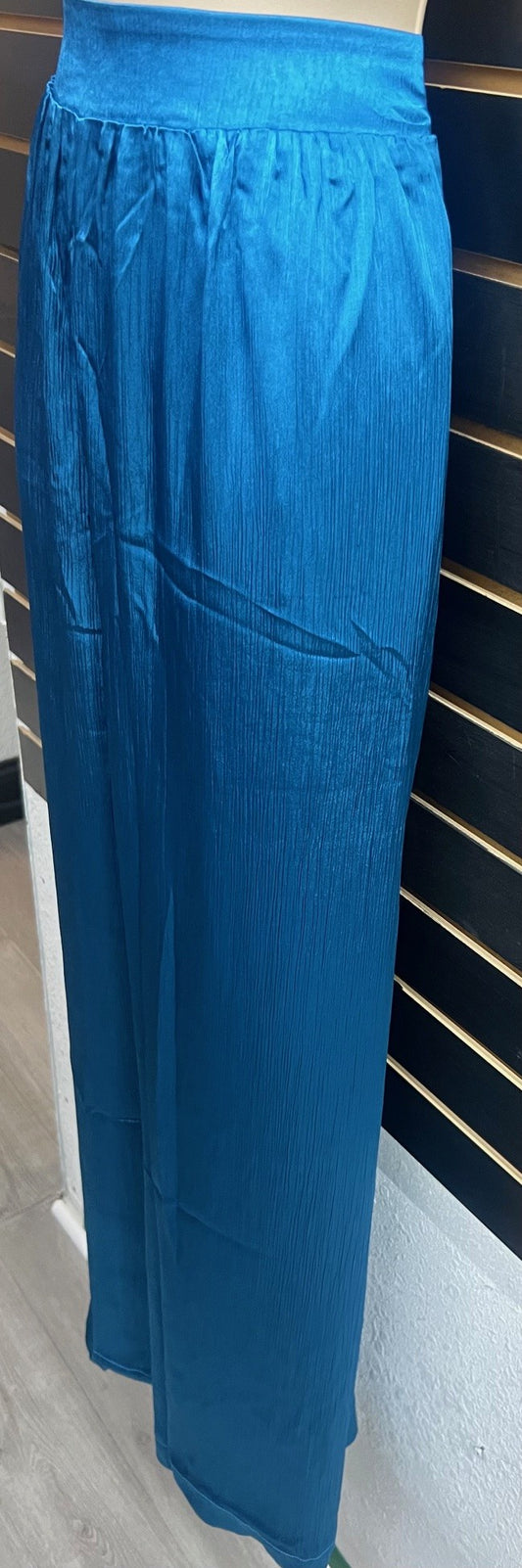SILKEN WIDE LEG PANTS