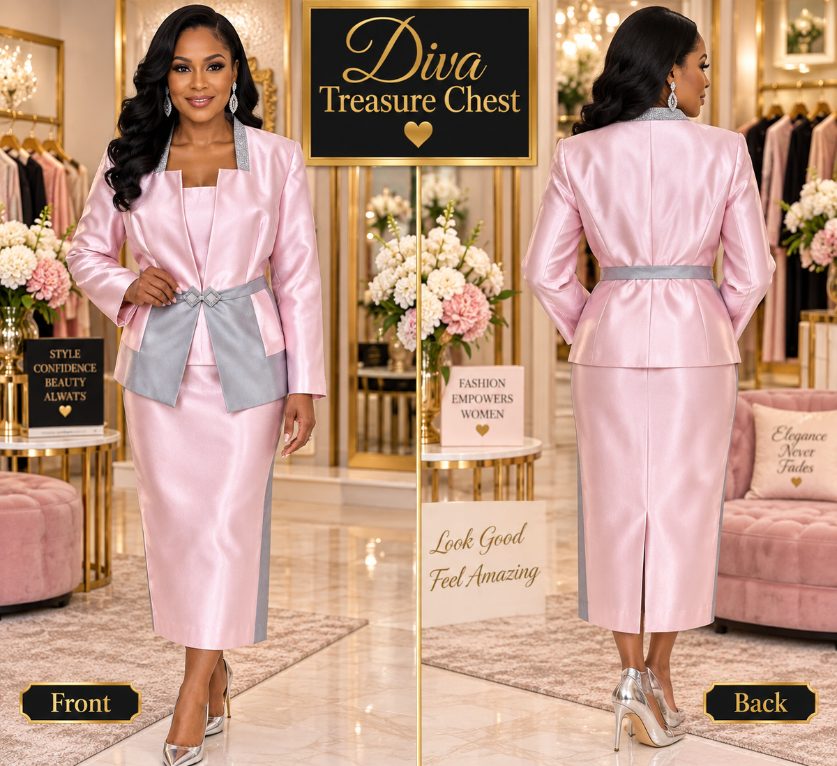 LUXE PINK BLING SET