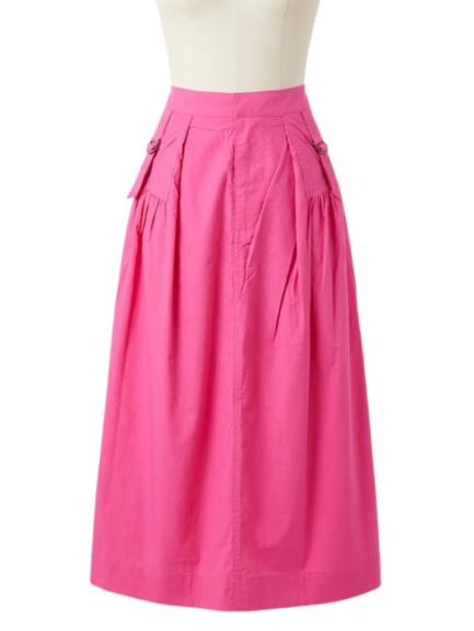 FUCHSIA FLAIR MAXI SKIRT