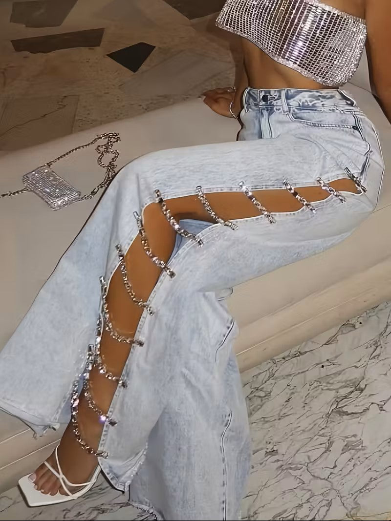 Luna Slit Wide Leg