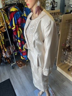 CHAMPAGNE ELEGANCE LACE 3PC SET