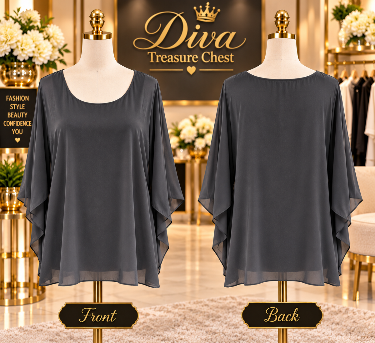 SATIN ELEGENCE TOP