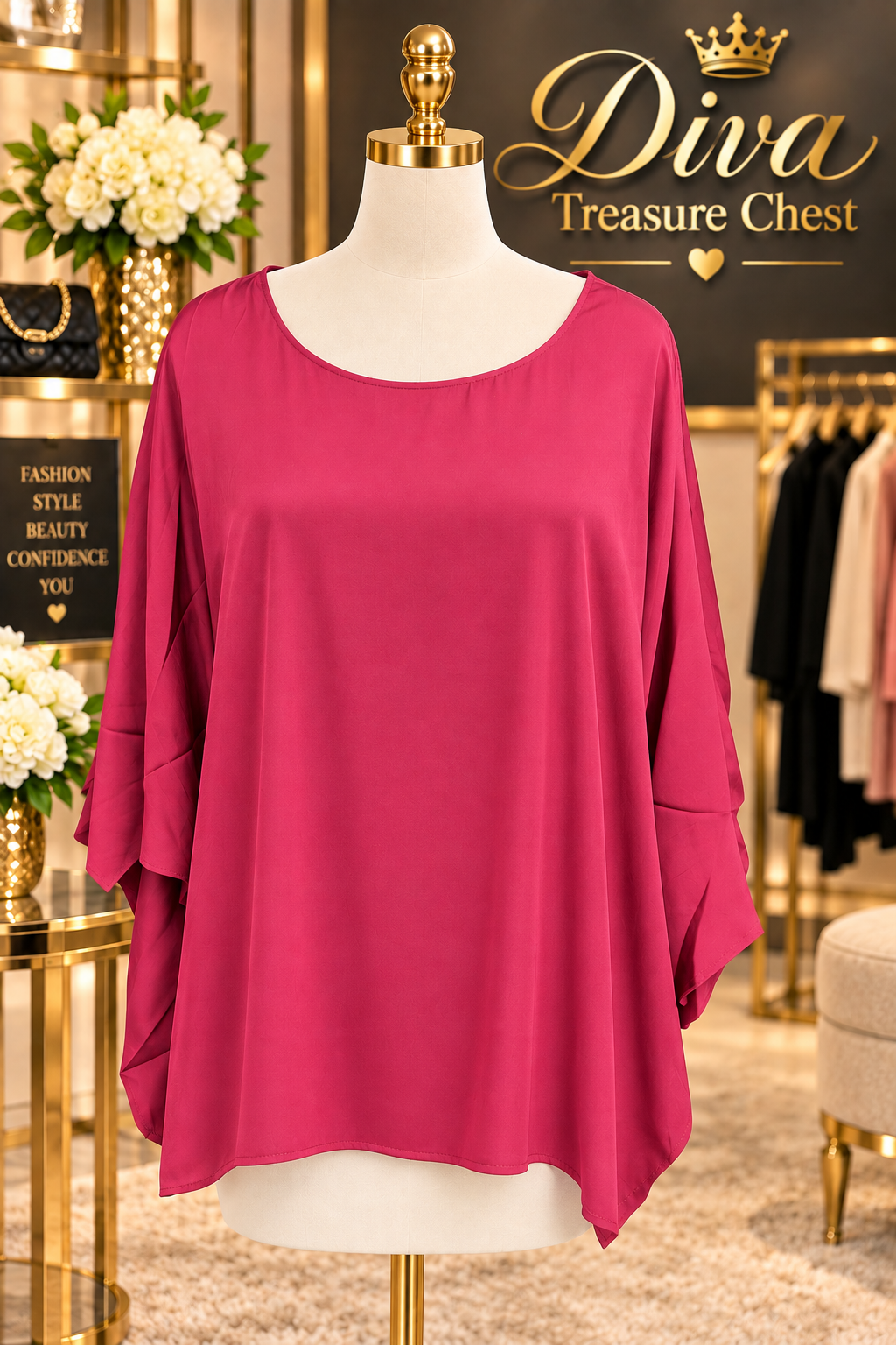 SATIN ELEGENCE TOP