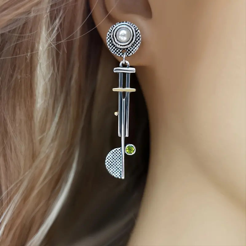 Vintage Geo Earrings