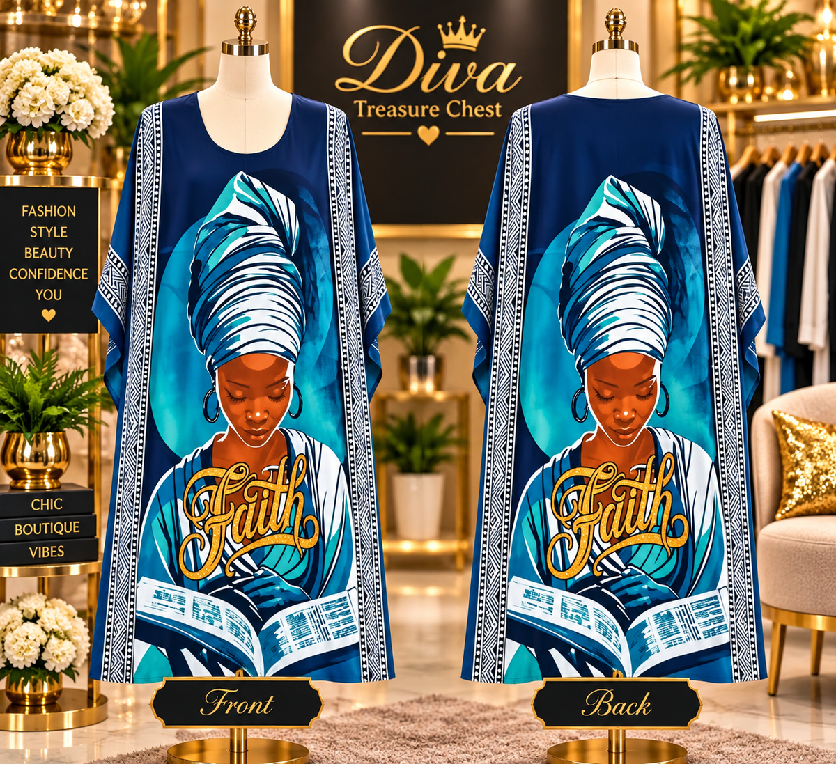 Multi Print Kaftan