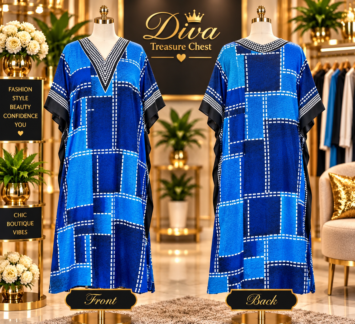 Multi Print Kaftan