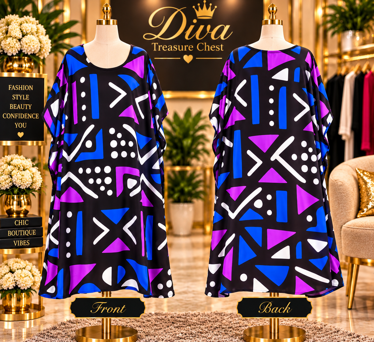 Multi Print Kaftan