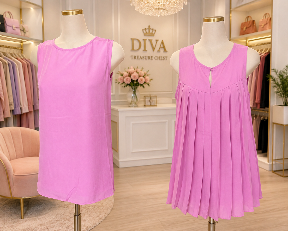 EESOME BACK PLEAT TANK