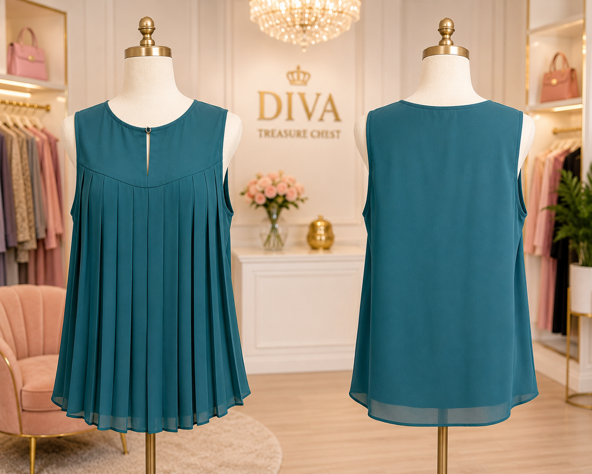 EESOME BACK PLEAT TANK