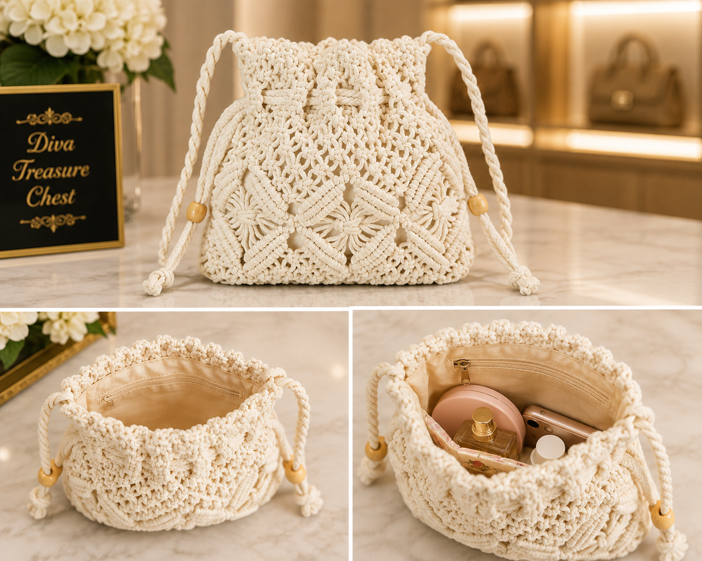 Crocheted Woven Bag