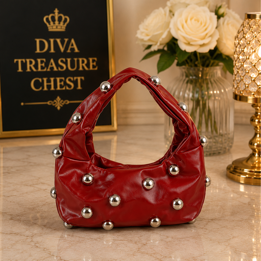 Bubble Studded Hobo Bag