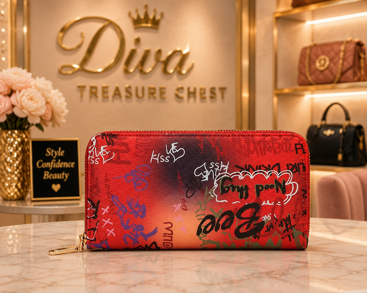 GRAFFITI TASSEL WALLET