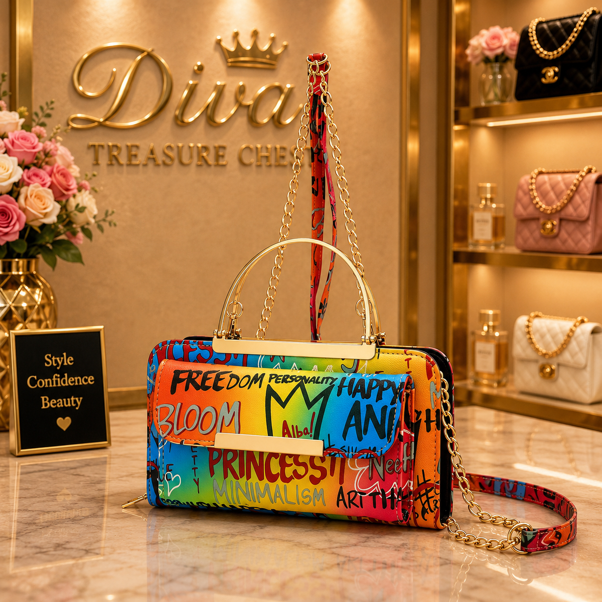 Graffiti Clutch Wallet