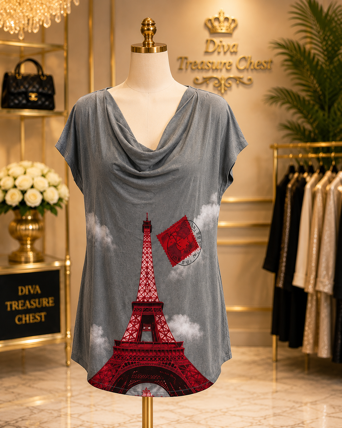 BELTED TUNIC TOP