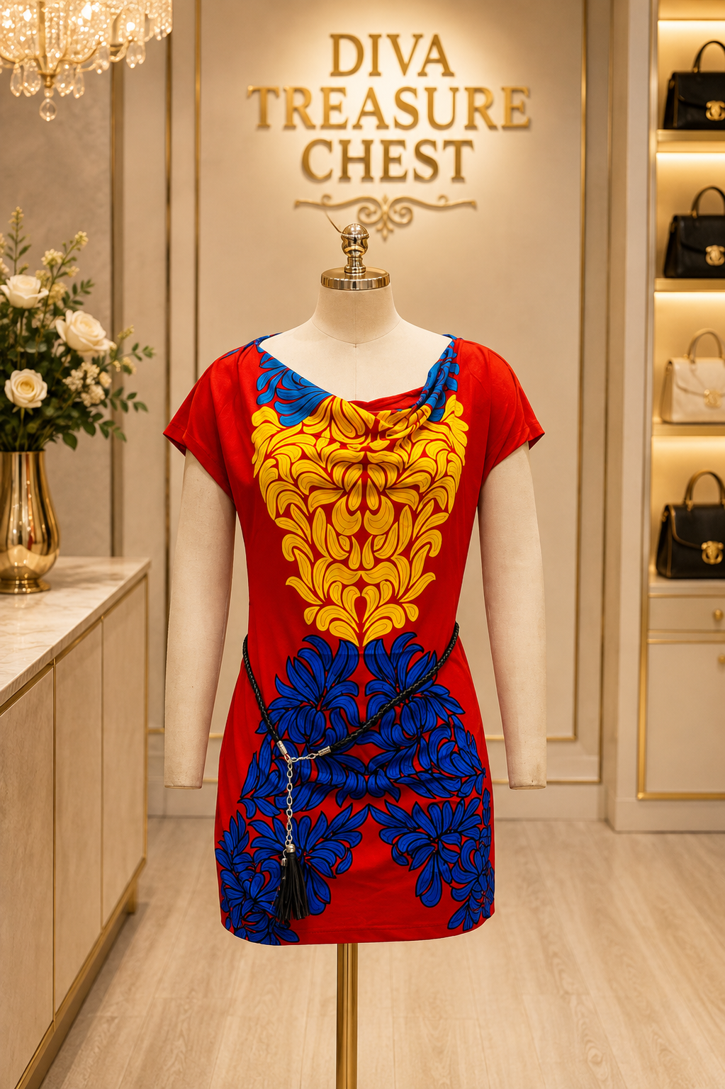 BELTED TUNIC TOP