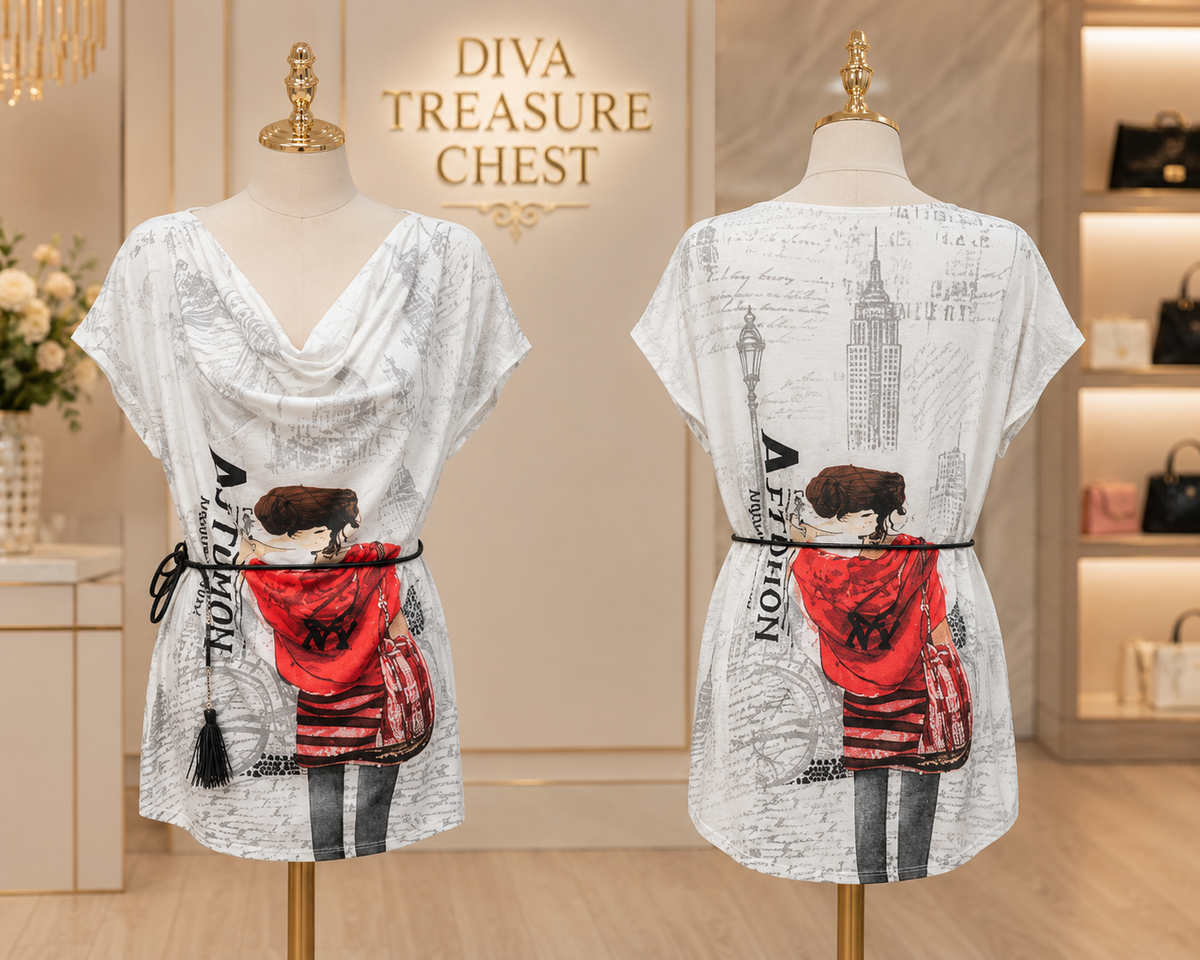 BELTED TUNIC TOP