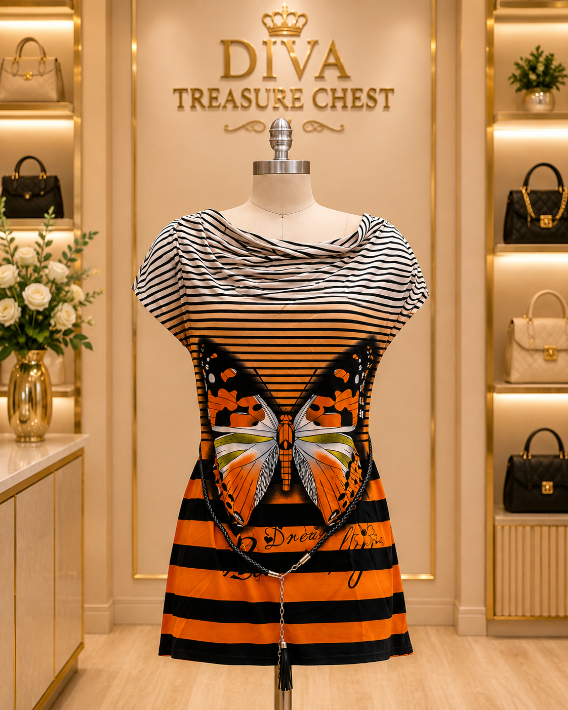 BELTED TUNIC TOP