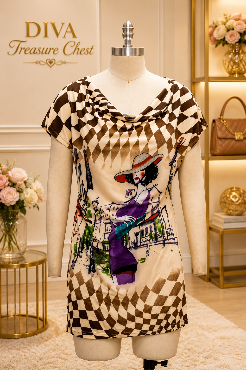 BELTED TUNIC TOP