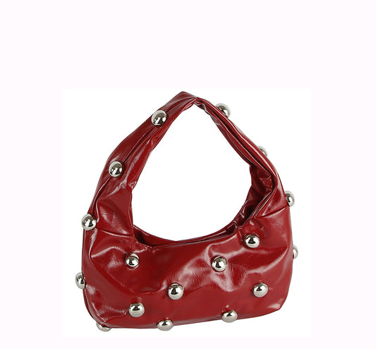 Bubble Studded Hobo Bag