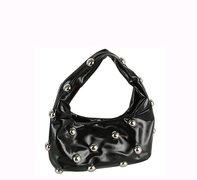Bubble Studded Hobo Bag