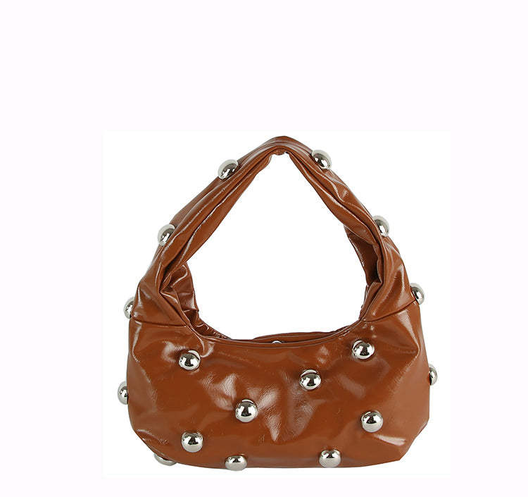 Bubble Studded Hobo Bag