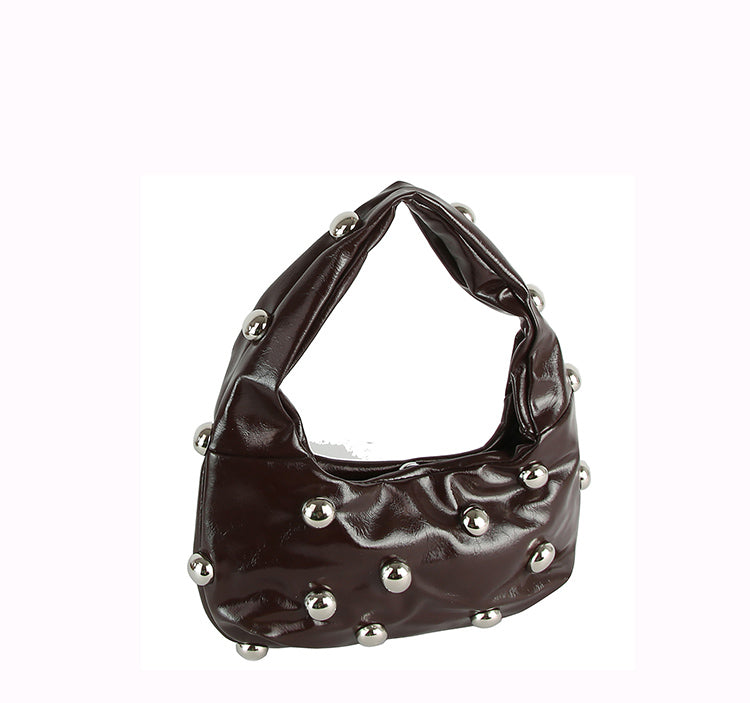 Bubble Studded Hobo Bag