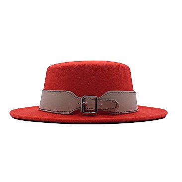 WOOLEN BELTED FEDORA