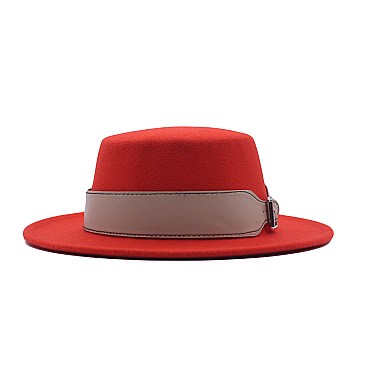 WOOLEN BELTED FEDORA
