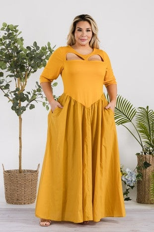 CELESTE CUTOUT MAXI