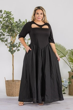 CELESTE CUTOUT MAXI