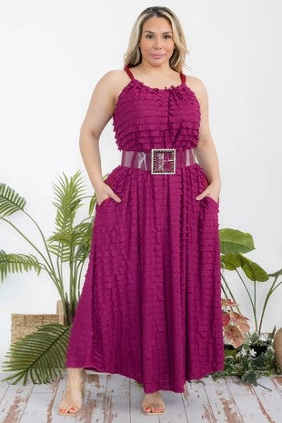 SUNLIT SLEEVELESS MAXI