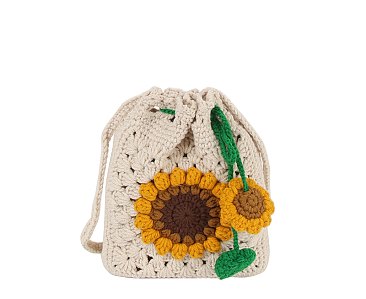 SUNFLOWER CROCHET BAG