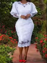 Puff Sleeve Lace Dress