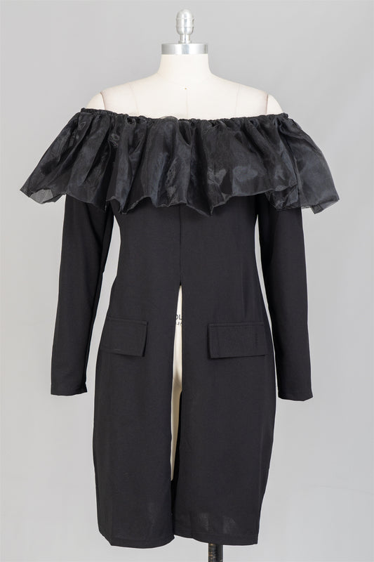 ROMACE RUFFLE CHIFFON