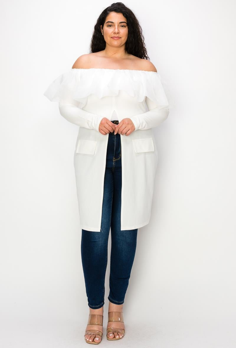 ROMACE RUFFLE CHIFFON