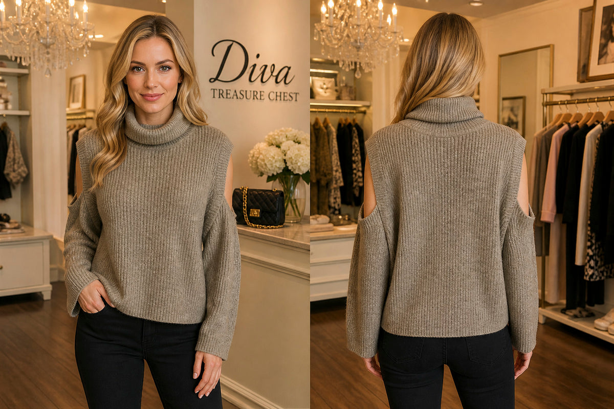 Rib Folded Sweater